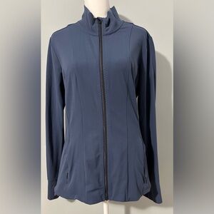 Athleta Shanti Salutation Jacket Iron Deep Size L